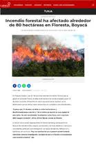 ListarIncendio forestal por tema "Hectáreas afectadas--Floresta (Boyacá)"