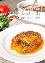 Sprinkle with half of the basil and drizzle with lemon juice. Mediterranean Oven Baked Fish With Tomato Sauce And Paprika