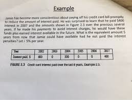 3) late payment warning this section states any additional fees and the higher interest rate that may be charged if your payment is late. Solved Example Jamie Has Become More Conscientious About Chegg Com