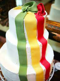Rock Steady Reggae A Colourful Outdoor Wedding Nicole John Rasta Wedding Reggae Island Birthday Cakes