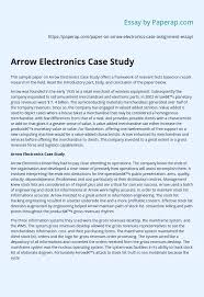 Previously it has been reported that sumatriptan at 50 mg improves headache by 50%. Arrow Electronics Case Study Essay Example