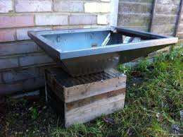 garden fire pit made from recycled