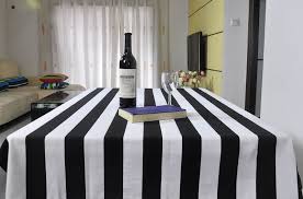 Black And White Striped Tablecloth 70 70cm Black And White Stripes Tablecloth 100 Cotton Pastoral Style Best Selling Table Covers Table Clo Striped Tablecloths Table Cloth Black And White Baby