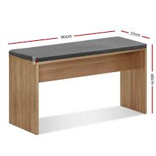 Wormy chestnut / southern hardwood table & bench tops. Dining Fabric Bench Seat Stool Chair Cushion Kitchen Furniture Oak 90cm
