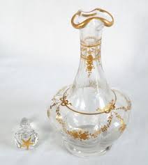 Napoleon III period liqueur service in Baccarat...