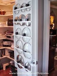 9 Genius Ways To Finally Organize Pot Lids Kitchenware Design Pantry Design Kitchen Organization