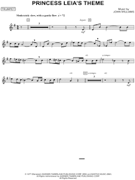 From the wizard of oz, superman and james bond to star wars, the lord of the rings and harry potter, this exciting solo and ensemble collection of 60 movie music favorites has. Princess Leia S Theme Trumpet From Star Wars Sheet Music Trumpet Solo In G Major Download Print Sku Mn0103695