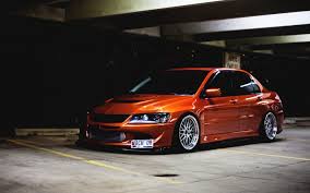 Orange Sedan Jdm Stance Mitsubishi Lancer Mitsubishi Car 1080p Wallpaper Hdwallpaper Desktop Mitsubishi Evo Evo 9 Mitsubishi Lancer