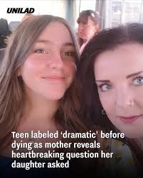 She said it was 'haunting' to hear this from her own daughter.