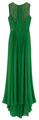 Elie Saab Green Silk Lng Drs W Lace Insert34 Fashion Pretty Dresses Gorgeous Gowns