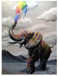 5d Diy Diamond Embroidery Mosaic Full Drill Elephant Animal Art Kits Home Decoration With Full Square And Round Diamond Kit Product In 2020 Art Elephant Elephant Art