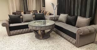 I hope you will be inspired about salon marocain noir et gris. Salon Marocain En Cuir Design Moderne 2016 Moroccan Living Room Furniture Moroccan Living Room Furniture