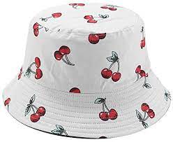 Basic Model Unisex Fruit Printed Bucket Hat Fisherman Cap Summer Packable Reversible Sun Hat Cherry White Buy Online At Best Price In Uae Amazon Ae