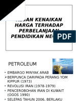 Jika masyarakat menilai harga akan naik, maka akan terjadi. Kesan Ekonomi Terhadap Pendapatan Negara Dan Perbelanjaan Pendidikan