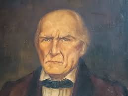 Gran retrato de un hombre, óleo sobre lienzo, firmado en marco de madera,  siglo XIX, HST