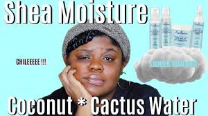 Fortified with coconut and cactus waters, plus blue agave, this mask is truly an invigorating sensory experience. New Shea Moisture Coconut Cactus Water Demo Review Lighter Than Air Volume Hmmmm Youtube