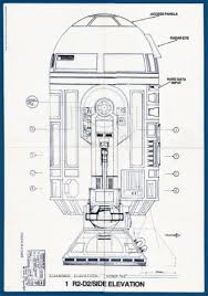 Blueprints 01 R2 D2 Side Elevation Star Wars Poster Star Wars Droids Star Wars Pictures