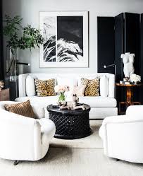 Go bold and dramatic by adding one dominant color, such as black or blue. Black White Living Room Ideas House N Decor