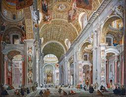 File Ca Rezzonico Interno Della Basilica Di San Pietro A Roma Giampaolo Pannini Jpg Wikipedia