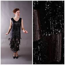1920s Vintage Dress Incredible Sequined And Fringed Authentic 20s Flapper Dress Parisian On Ets 1920s Vintage Dresses Vintage Flapper Dress Vintage Dresses