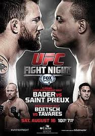 See more ideas about fight night, ufc poster, ufc. Ufc Fight Night Bader Vs Saint Preux Wikipedia