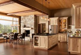 rustic hickory kitchen cabinets solid