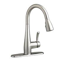 Plumbingsupply.com® is your source for kitchen faucets in today's most popular finishes; American Standard Quince Single Handle Pull Down Sprayer Kitchen Faucet In Stainless Steel 4433 300 075 The Home Depot