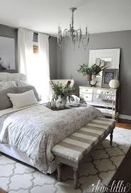 The mix and match darker bed linen is offset by paler semi circles of colour on the bedroom wall and headboard. Stunning Fall Bedroom In Gray And Neutrals With Natural Accepts Small Bedroom Decor Master Bedrooms Decor Remodel Bedroom