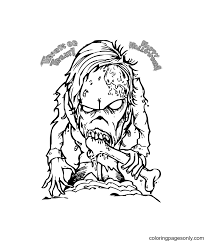 You can use our amazing online tool to color and edit the following scary halloween coloring pages for adults. Scary Monster On Halloween Coloring Pages Halloween Monsters Coloring Pages Coloring Pages For Kids And Adults