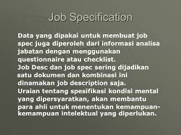 Download 10 template excell terbaik contoh format laporan hrd. Job Description Job Specification Ppt Download
