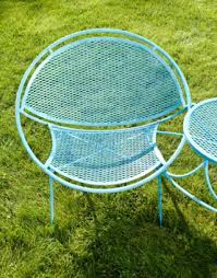 Antique metal patio chair orange slat lawn bouncer lloyd ? Wrought Iron Outdoor Furniture Vintage Iron Patio Furniture