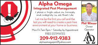 We are owner operated and have been in business for over 13 years. Alpha Omega Pest Control Alpha Omega Integrated Pest Management
