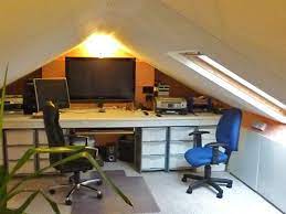 Use a builder's vacuum to get all of the small pieces cleaned out of the area. Small Attic Office Conversion Novocom Top