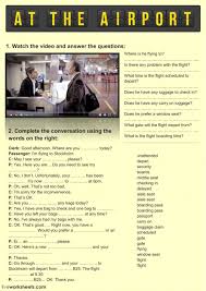 Find A Partner To Practise English Speaking Skills Online At The Airport Interactive And Downloadable Worksheet You Can Do The Exercises Online Or Download The Worksh Learn English Words Learn English English Reading