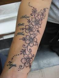 Furthermore, many women combine the rose with. Long Plant With Flowers Names Forearm Tattoo Tattooimages Biz