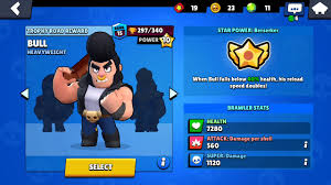 Each hero has a different weapon, super attack and star power. Brawl Star Bull Berserker Youtube