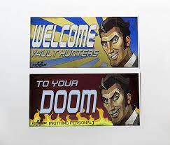 Borderlands 2 Handsome Jack Welcome Posters Set Of 2 Etsy Handsome Jack Handsome Jack Borderlands Borderlands