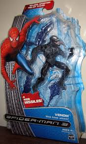 Squeeze figures for an ooze surprise: Venom Web Blast Attack Spider Man 3 Action Figure
