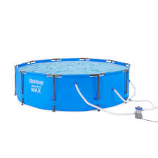 Bestway 10 Feet X 30 Inches Steel Pro Frame Round Above Ground Swimming Pool Set Walmart Com Above Ground Swimming Pools Swimming Pools Bestway