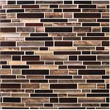 Accentuate your home with the elegance of this msi calacatta cressa herringbone honed tile. Msi Artista Interlocking 12 In X 12 In X 8 Mm Glass Mesh Mounted Mosaic Wall Tile 10 Sq Ft Case Glsbil Art8mm The Home Depot Mosaic Wall Tiles Glass Backsplash Glass Tile Backsplash