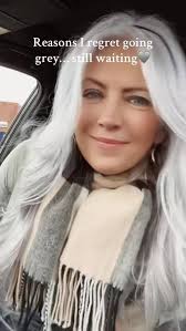 Reasons to go grey:, • Healthier hair, • Less upkeep, • More confidence, •  Saves time + money, • Zero Regrets, Any age. Any stage. Let your silvers  shine🩶, #fy #fypシ #fypageシ゚ #silverhair ...