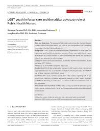 Longer acronyms, with some being over twice as long as lgbt, have prompted criticism for their length,101112 and the implication that the some use lgbt+ to mean lgbt and related communities.8 lgbtqia is sometimes used and adds queer, intersex, and asexual to the basic. Pdf Lgbt Youth In Foster Care And The Critical Advocacy Role Of Public Health Nurses