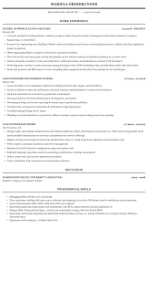 cloud intern resume sample mintresume