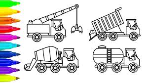 Yescoloring is the boys coloring pages free joint for real highway equipment like cat 740 truck, volvo graders, pavers, work tools, hard hats. How To Draw Crane Dump Truck Coloring Pages Construction Truck Colorin W Leanr Color For Kids Youtube