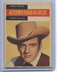 1958 Topps TV Westerns Card # 1 James Arness As Matt Dillon Gunsmoke