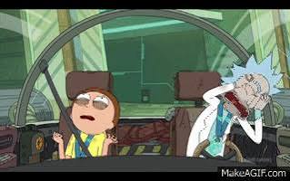 Rick and Morty Have a Mental Breakdown (S3E6 Intro) on Make a GIF