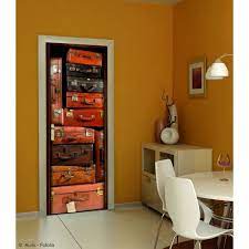 sticker porte entree autocollants de porte porte valise stickers muraux