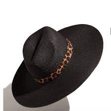 Womens Black Panama Wide Brim Fedora Str Wide Brim Fedora Wide Brimmed Summer Hat Style