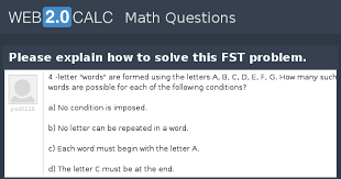 Wordsolver makes words from letters and helps with anagram word games such as scrabble, words with friends, draw something. View Question Please Explain How To Solve This Fst Problem