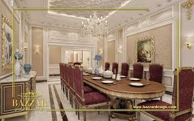 غرفة طعام كلاسيك تم استخدام الرخام فى الارضيات ليعطى مزيد من الفخامة والاتساع كما تم المزج بين اللون الذهبى والابيض فى البانوهات لتعطى نو Home Decor Home Decor